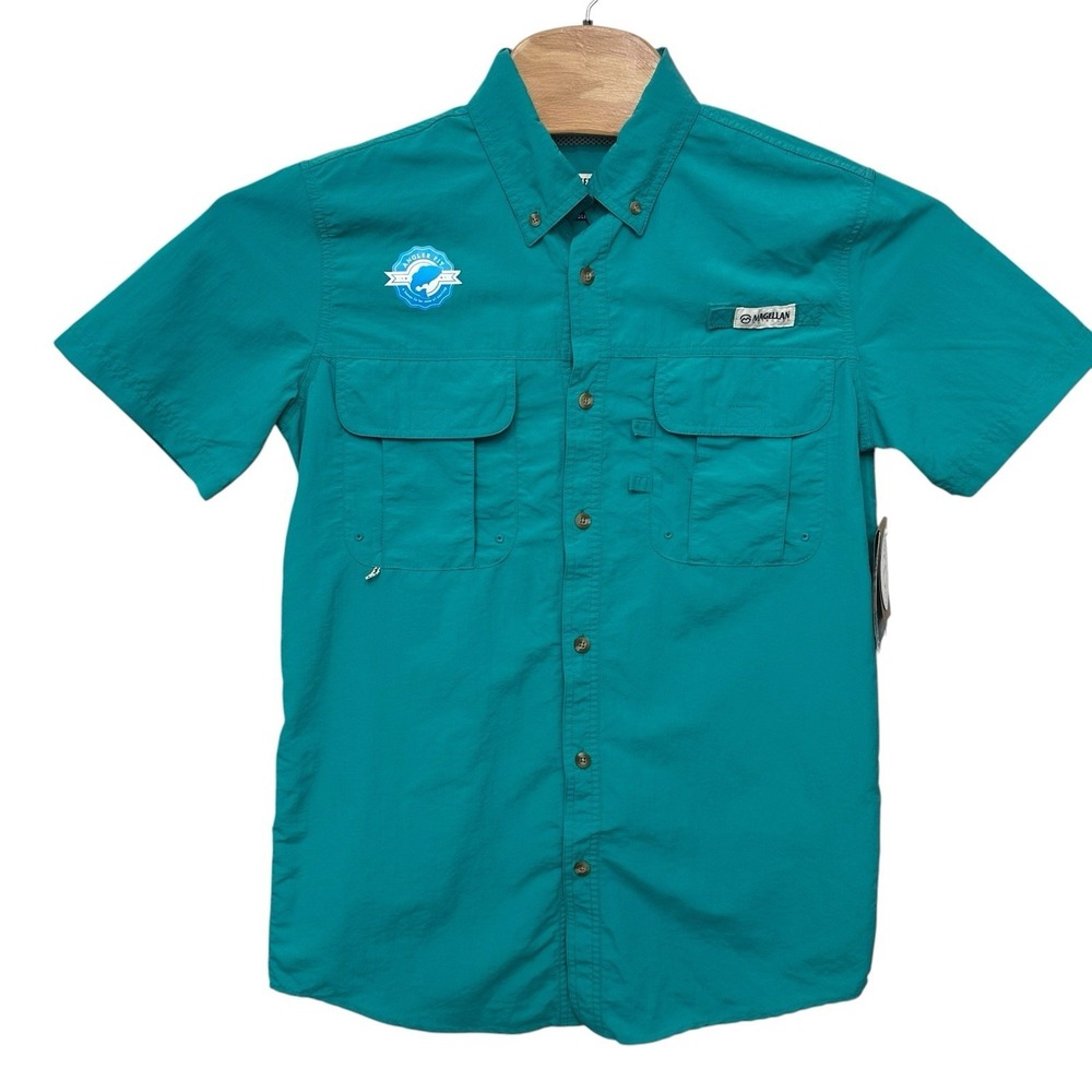 Magellan Fish Gear Men's Shirt Size Small Angler Fit Moisture Wicking UPF 30+